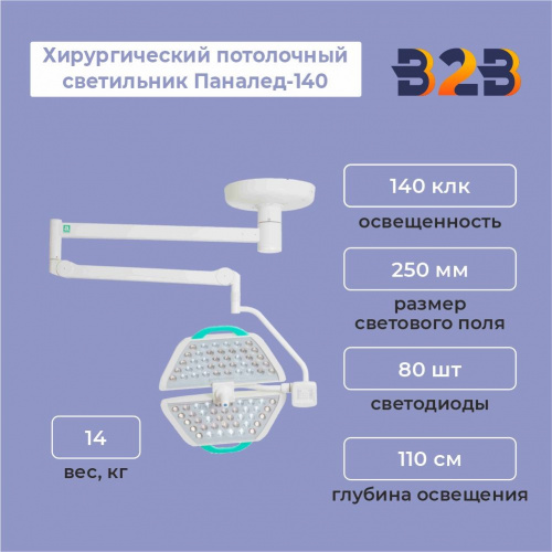 Хирургический потолочный светильник Паналед-140