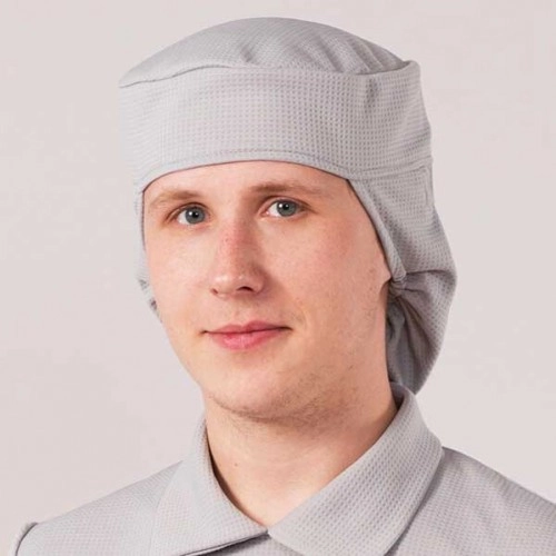 Медицинская шапочка многоразовая из тонкой дышащей ткани