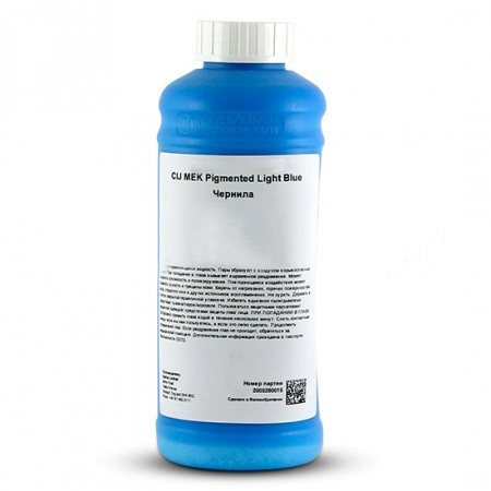 Чернила в бутылке 1.0л CIJ MEK Pigmented Light Blue